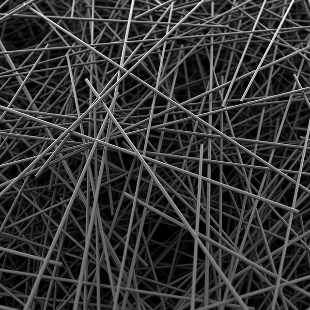 3D representation of nanofibers