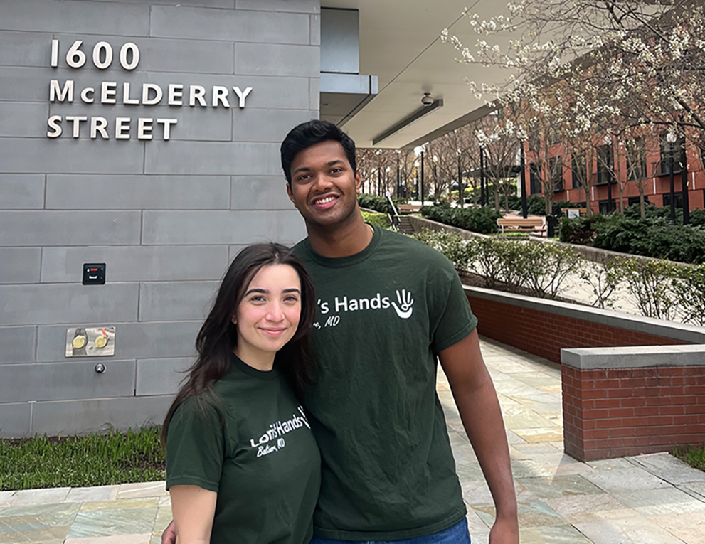 Sai Chandan Reddy with Maddie Hagerty