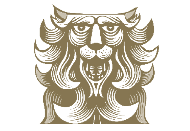 A lion crest