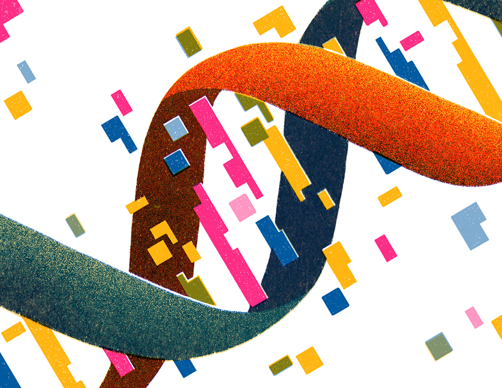 Illustration of DNA.