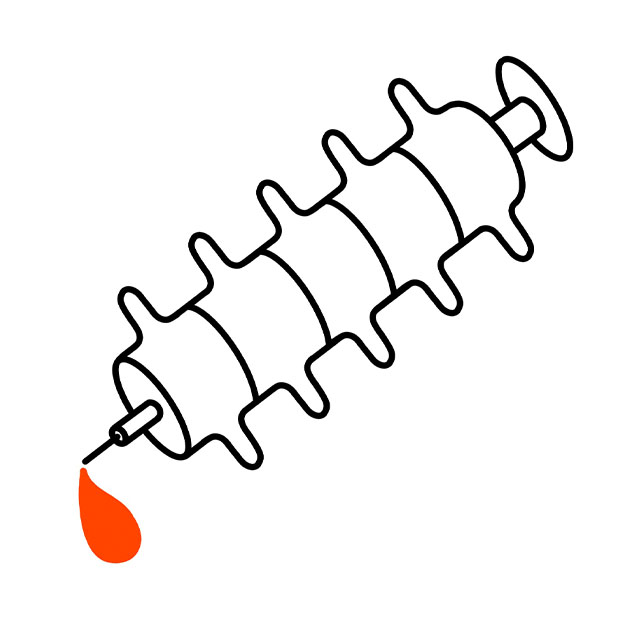 illustration of spine