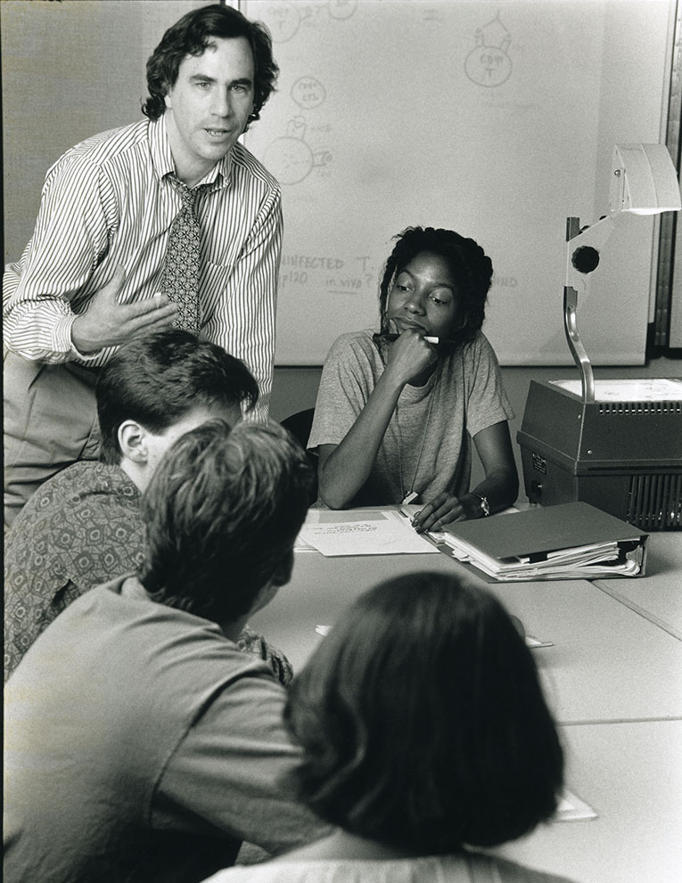 Robert Siliciano with students