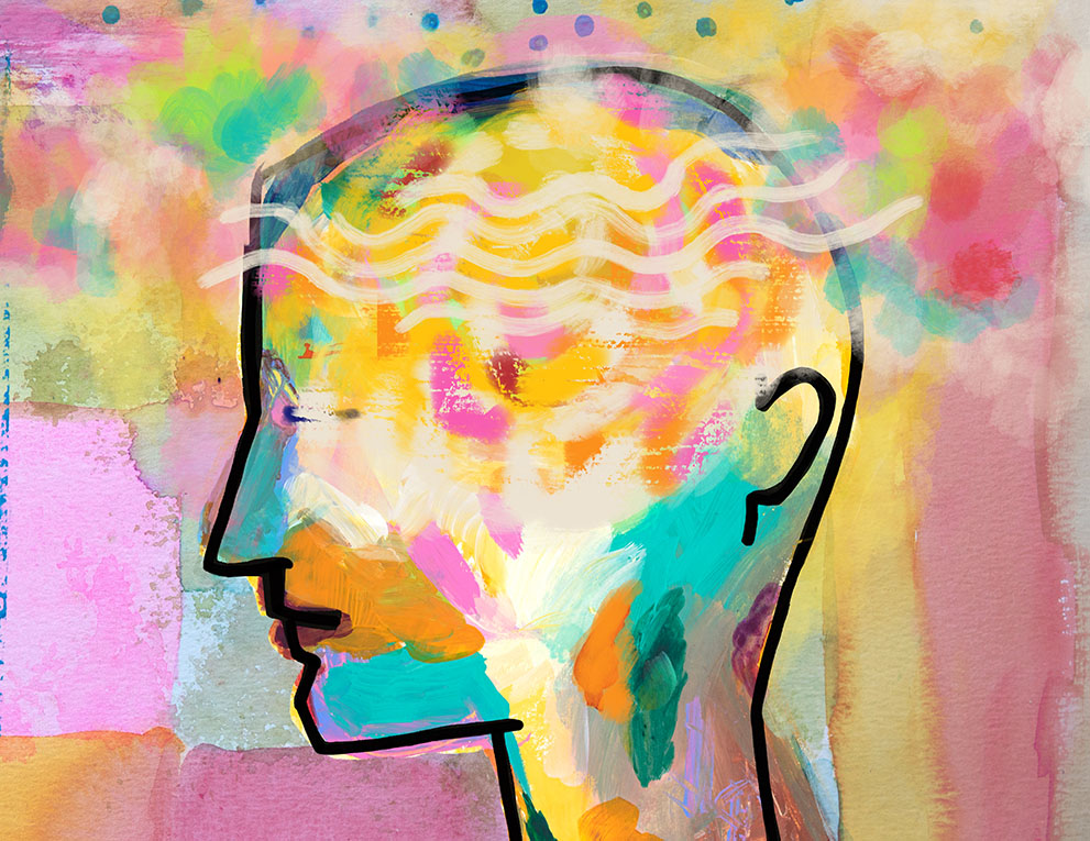 profile colorful illustration