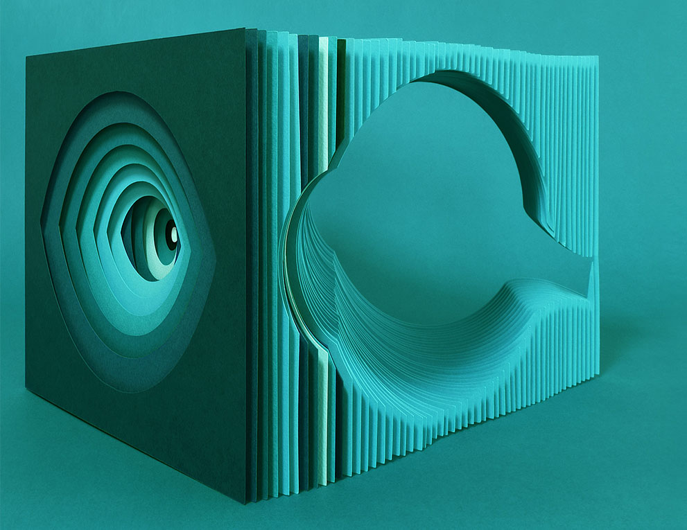 conceptual illustration of window from eye to brain