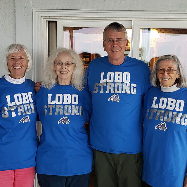 Larry Scarber and three of his sisters are longtime BIOCARD Study participants. Left to right: Louise Flanagan, Linda Crooks, Scarber, Janet Bearden.