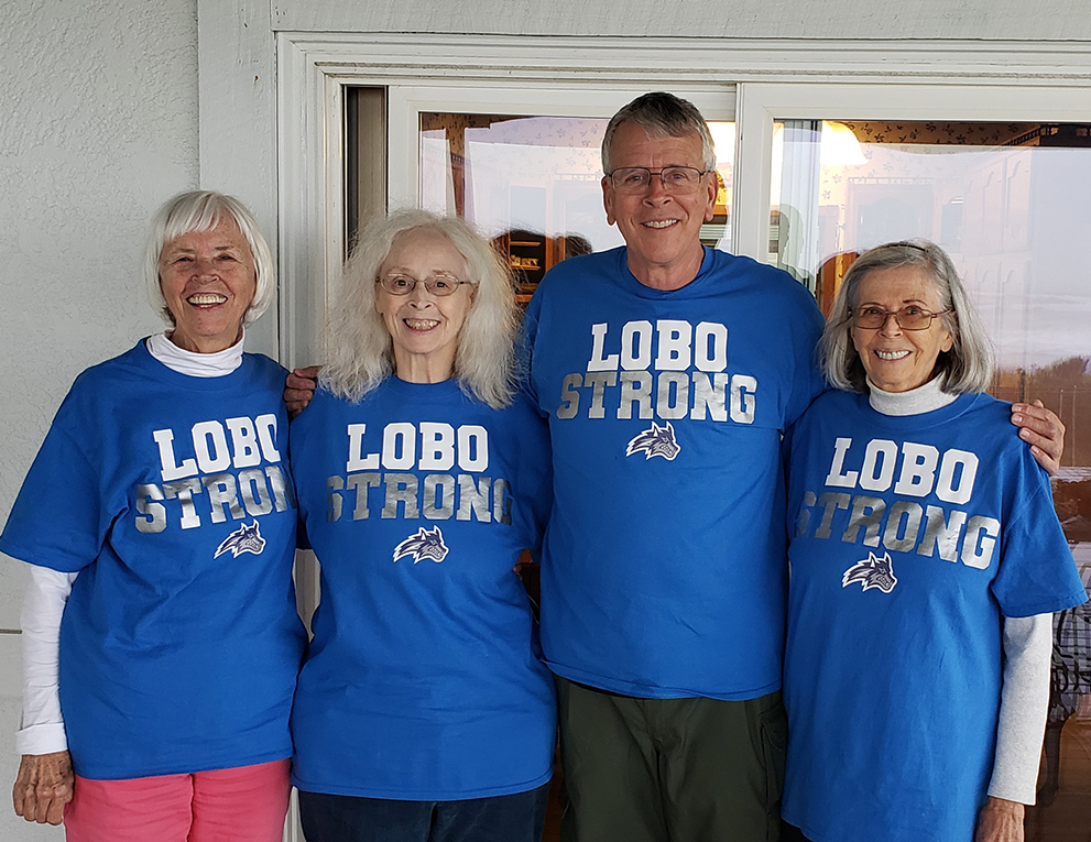 Larry Scarber and three of his sisters are longtime BIOCARD Study participants. Left to right: Louise Flanagan, Linda Crooks, Scarber, Janet Bearden.