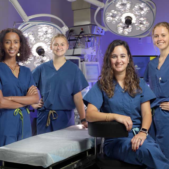Rana Harb with (L-R) Sara Naizghi, Ashley Coard, and Riley Haines