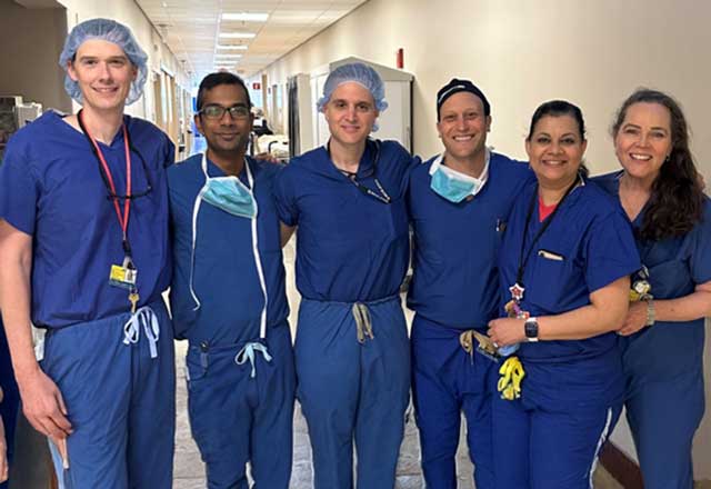 JHH team that performed new transcatheter tricuspid valve replacement