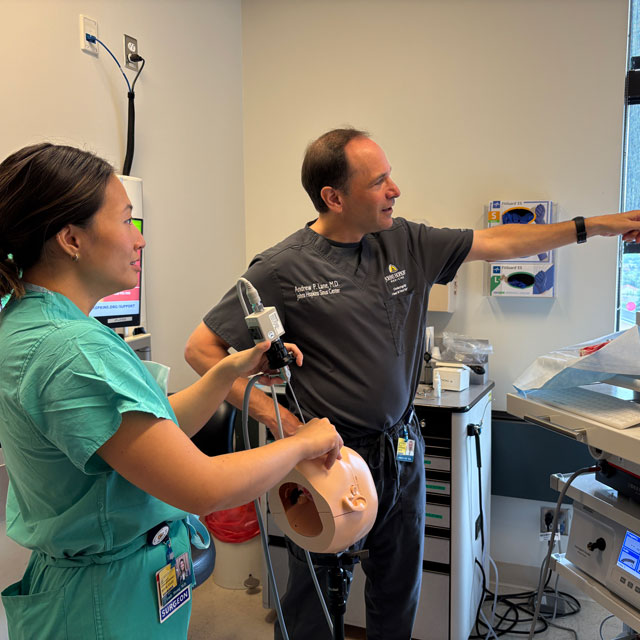 Hopkins doctors and residents i the 2025 department of otolaryngology residency simulation bootcamp