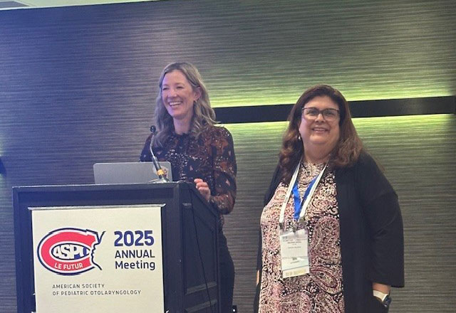 Melina DeSell at the Society of Otorhinolaryngology and Head-Neck Nurses