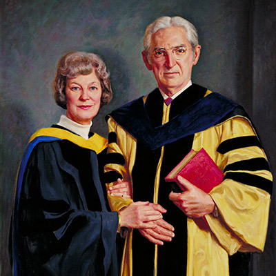 Georgeanna Seegar Jones and her husband Howard Wilbur Jones Jr.