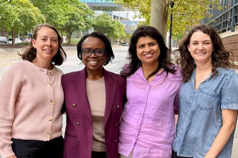 Johns Hopkins GIFT Center team Reanne Barbato, Melanie Brown, Shaija Kutty and  Erika Chiappini.