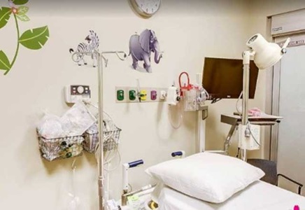 Image of the pediatric room at the photon therapy.