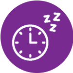 Clock with 'zzz's icon