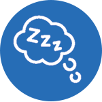 Sleeping thought bubble icon