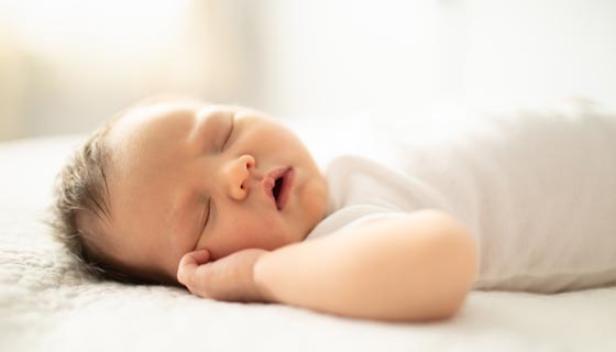 Newborn baby sleeping