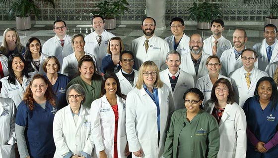 Thoracic oncology team photo from 2017