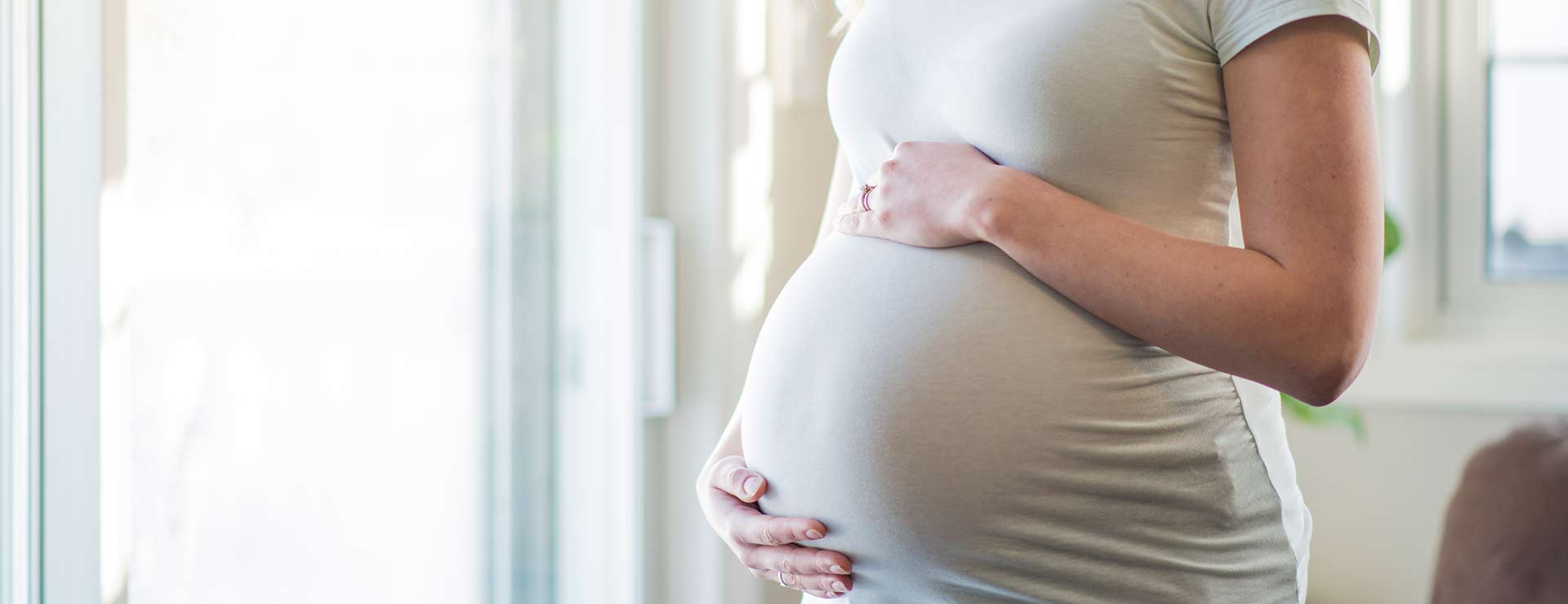 Woman with a baby bump