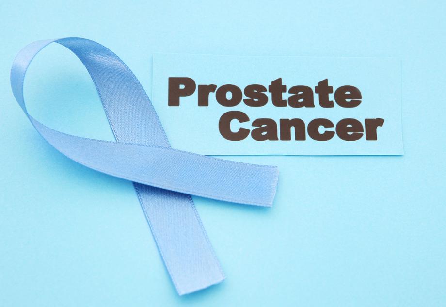 A prostate cancer support ribbon.