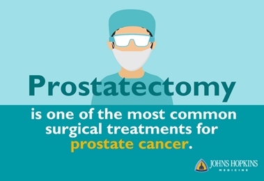 Prostatectomy is one of the most common surgical treatments for prostate cancer.