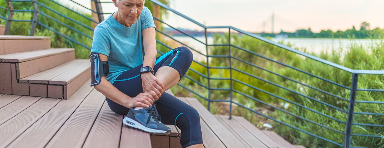 older women experiencing ankle pain