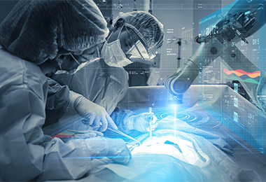Futuristic surgery image.