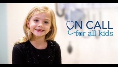 A girl smiling for On Call for all kids at Johns Hopkins All Children's Hospital