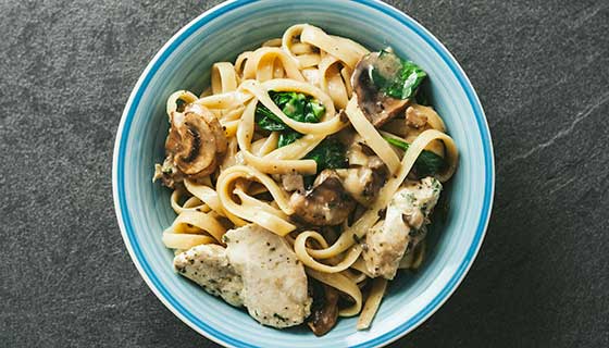 chicken and mushroom pasta