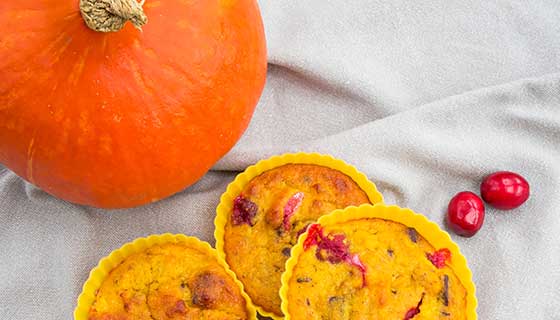 cranberry pumpkin muffins