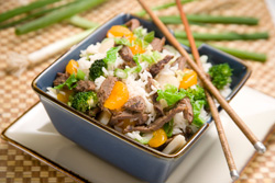 Mandarin stir fry beef