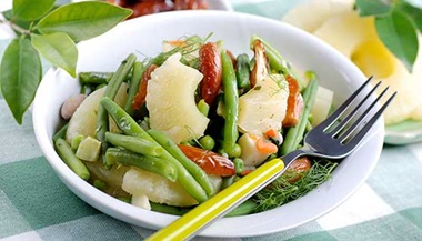 A bowl of Asian salad.