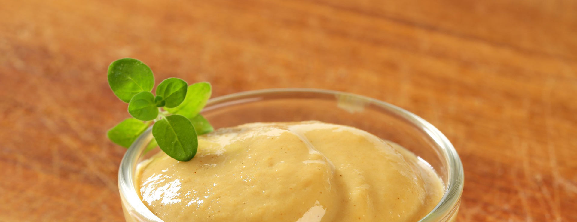Bowl of raspberry mustard spread