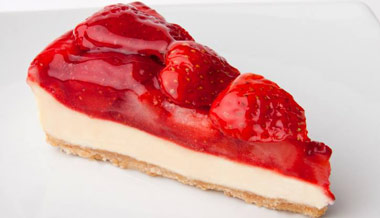 Healthy strawberry cheesecake