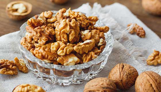 Bowl of walnuts