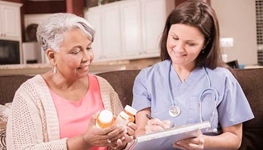 consultation about medications with nurse