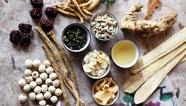 An assortment of herbs used in Chinese medicine.