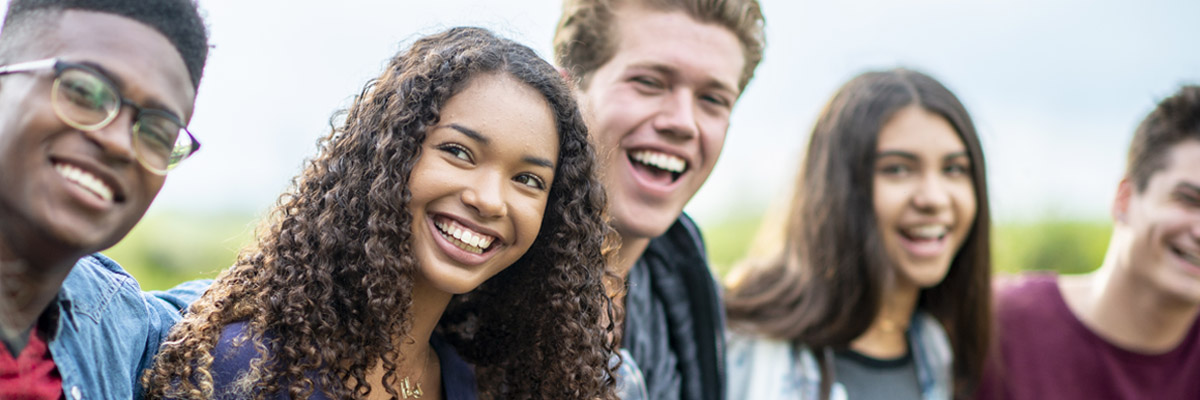 A group of teens