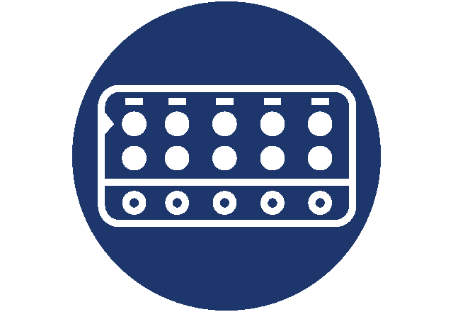 Graphic of pack of birth control pills
