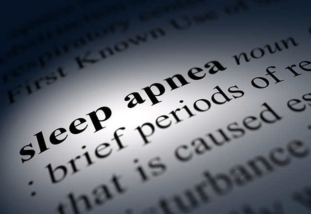 Dictionary entry for sleep apnea