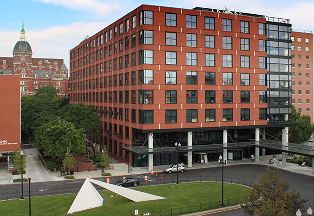 The exterior of the Johns Hopkins Outpatient Center.