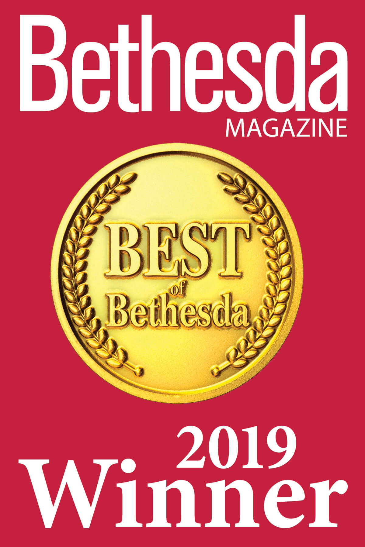 Bethesda Magazine 2019 Winner Best of Bethesda Award
