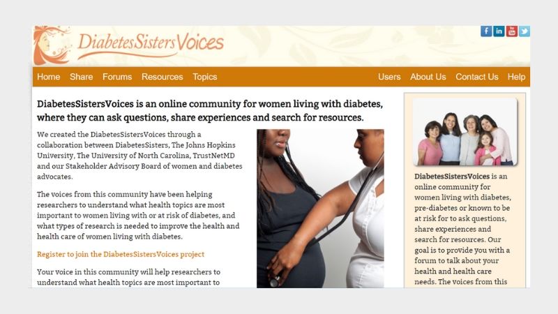 800 diabetessistervoicewebsite