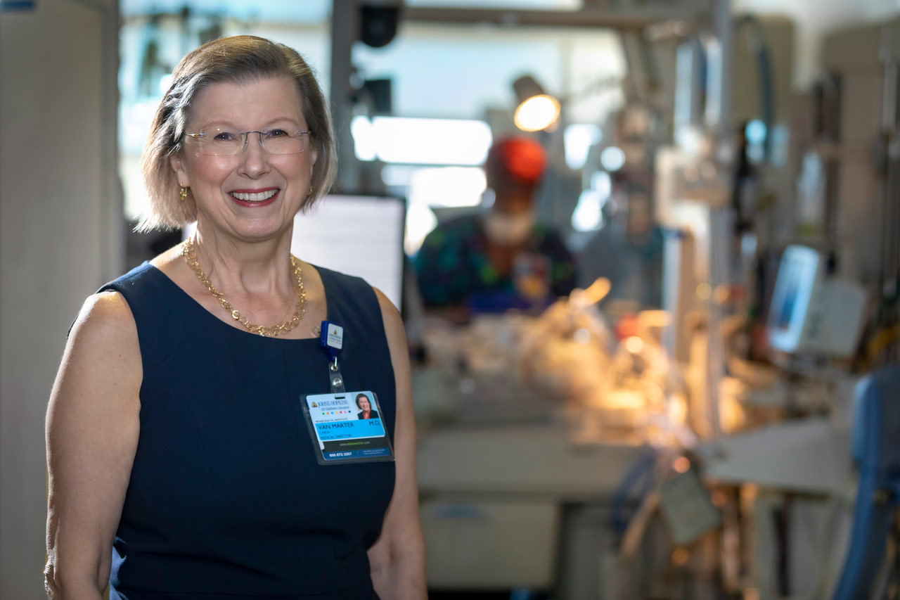 Linda J. Van Marter, M.D., M.P.H., medical director of the Maternal, Fetal & Neonatal Institute (MFNI) at Johns Hopkins All Children's Hospital.