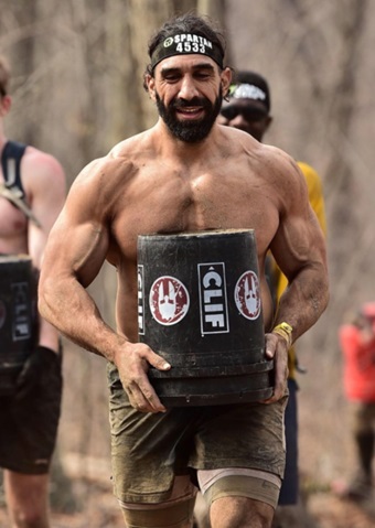 Ahmad participates in a spartan competition