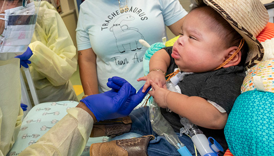 Ten-month-old Aiden at Johns Hopkins All Children's