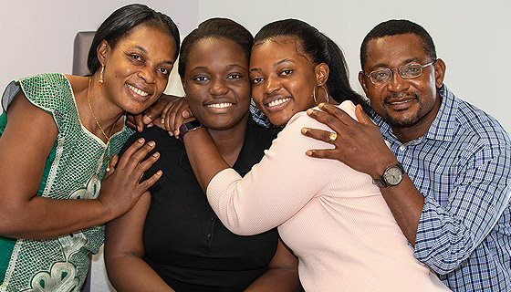 Dominica and her family