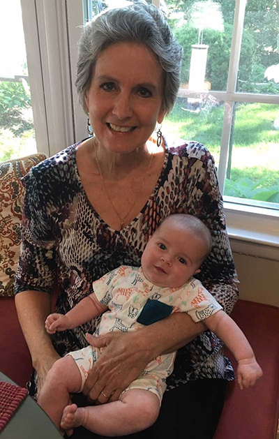 Julie and her new grandson