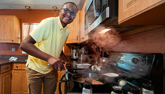 Jayden, 13, started his own business making spices.