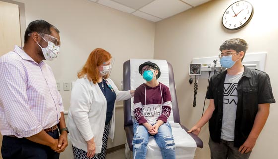 Jocelyn and her care team