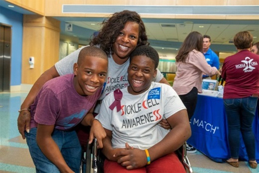 Joshua and Jaimier with their mother at All Children’s Hospital